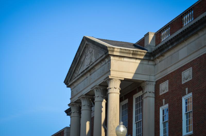 A closeup look at the Truman Courthouse in downtown Independence