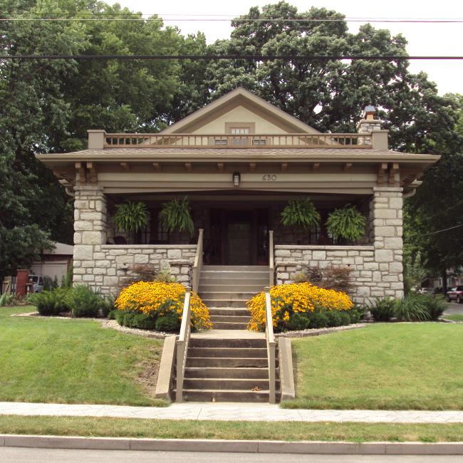 Front facade of home in historic district